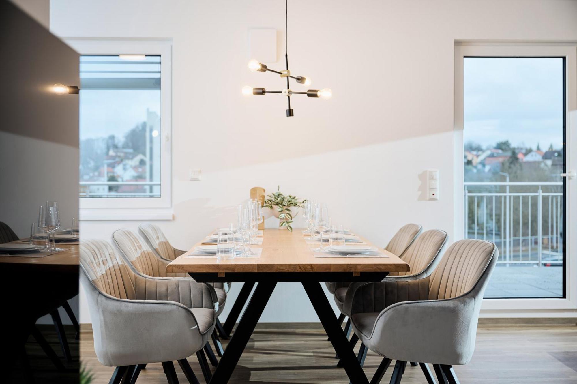 Moderne Apartments Mit Highspeed-Wlan Und Gratis-Tiefgarage Ihr Perfekter Rueckzugsort Nahe Dem Zentrum Und Der Therme I Barrierearm Bad Kissingen Exterior foto