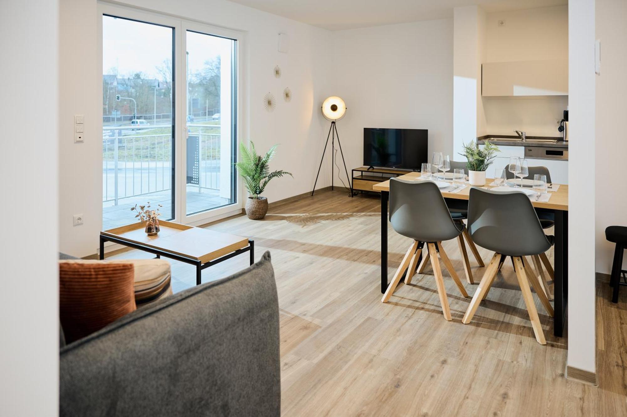 Moderne Apartments Mit Highspeed-Wlan Und Gratis-Tiefgarage Ihr Perfekter Rueckzugsort Nahe Dem Zentrum Und Der Therme I Barrierearm Bad Kissingen Exterior foto